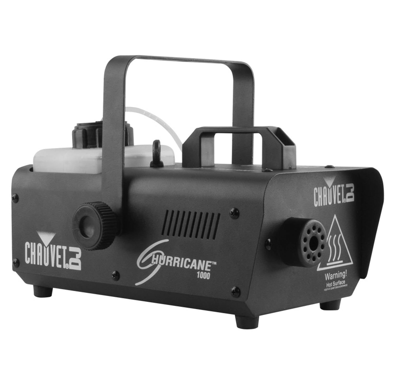Chauvet DJ Hurricane 1000 Compact Fog Machine with Wireless Remote and LED-Illuminated Tank