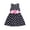 Black, variant on LIJCC Girls' Sleeveless Polka Dot Dress - Flower-Accented Belt Detail - Cute Design - Ideal for Casual Outings, Playdates & Special Occasions