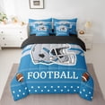 thumbnail image 2 of Manfei Gray Rugby Helemt 7-Piece Twin Bedding Sets,Football Sport Bedding Comforter Set,Boys Ball Game Sheet Sets For Boys Kids,Ultra Soft Home Decor Reversible, 2 of 8
