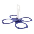 thumbnail image 1 of Porte-gobelet Portable, Porte-Gobelet Pliable en Plastique, Porte-Gobelet Réutilisable avec Poignée, Transporteur de Boissons, Porte-Gobelets 4 Trous, Rangement Compact, Léger, 1 of 7
