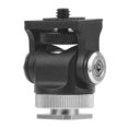thumbnail image 5 of Adaptador de zapata de cámara de 1/4" con soporte ajustable para trípode negro, 5 of 5