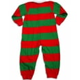 thumbnail image 2 of Sara's Prints Baby Infant Toddler Boys One Piece Rugby Coverall Playsuit Pajama 29831-3 (Red-Green Stripe), 2 of 2