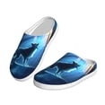 thumbnail image 2 of KLL A Wolf Barks Out A Window Pattern Adult Unisex Cozy Slippers,Fuzzy Slip-on Slippers TPR Sole Slippers Comfort Plush Home Footwear for Indoor & Outdoor-35/36, 2 of 7