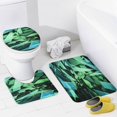 thumbnail image 4 of Geometric Lattice 4 Piece Shower Curtain Sets, with Non-Slip Rugs, Toilet Lid Cover And Bath Mat, for Bathroom Decor Set, 4 of 8