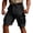 Black, variant on Migroa Men's Hiking Cargo Shorts with Zipper Pockets Lightweight Outdoor Work Camping Sport Golf Casual Travel Fishing Multipocket Blackish Green L