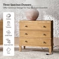 thumbnail image 3 of Tina's Home Transitional Solid Wood End Table Set of 2 with Charging Station & Spacious Storage Acorn, 3 of 6