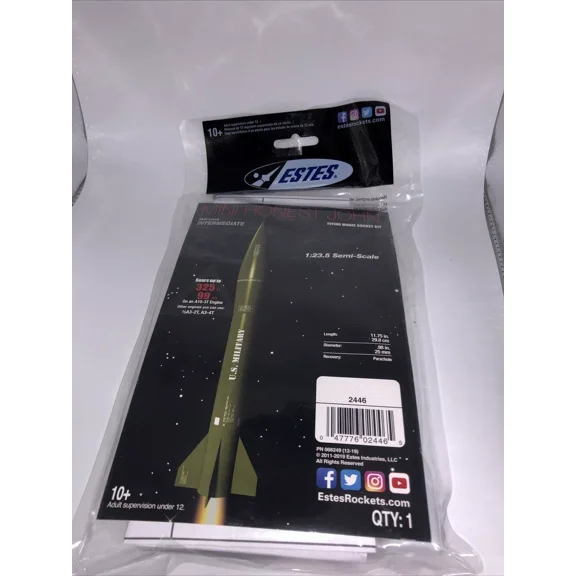 Estes Mini U.S. Military Honest John Flying Model Rocket Ship Kit 2446 Brand New