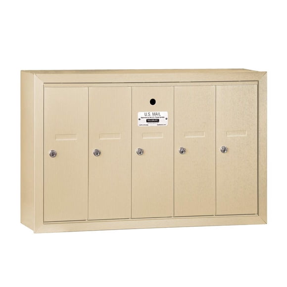 Mailbox Salsbury Industries 3505SSU montado en superficie, 5 puertas
