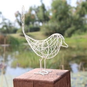 Cheers Métal Artisanat Fil De Fer Oiseau Animal Modèle Ornement Maison Jardin Décoration Cadeau