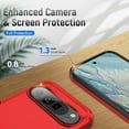 thumbnail image 2 of KOMI for Pixel 9 Pro XL Case,Google Pixel 9 Pro XL Case,with Screen Protector,[Military Grade Drop Tested] Heavy-Duty Tough Rugged Shockproof Protective Case for Google Pixel 9 Pro XL, Red, 2 of 5