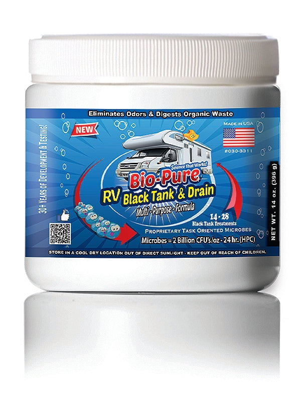 Bio Pure RV Black Tank & Drain Restore & Maintain CONCENTRATE 14 oz