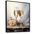 thumbnail image 2 of Designart "Fantasies In Champagne Flutes IV" Champagne Floater Framed Wall Art Prints, 2 of 5