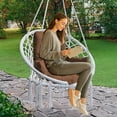 thumbnail image 4 of Hanging Chair Cushion Set - Thickened Washable Swing Seat & Backrest Pillow for Indoor/Outdoor Egg Chairs, Hammocks & Rattan Basket Chairs, 4 of 6