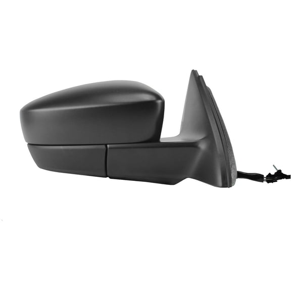 72531V - Fit System Passenger Side Mirror for 12-14 Volkswagen GLI Sedan, 11-14 Jetta Sedan, 13-14 Jetta Hybrid, textured black, foldaway, Manual Remote