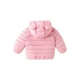 thumbnail image 2 of HILEELANG Little Girl（12M-6Y) Winter Puffer Jacket Coat Hooded Light Weight Padded Outwear Pink 5-6T, 2 of 4