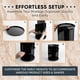 thumbnail image 5 of Organizador de maquillaje Masirs 360 con repisa giratoria ajustable, color negro, 5 of 6