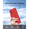 thumbnail image 6 of for Samsung Galaxy S20 Plus 5G Phone Case, Ring Stand [360° Rotatable Ring Holder Magnetic Kickstand], with Full Camera Cover Protection, Silicone Slim Protective Phone Case (Red), 6 of 6