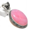 thumbnail image 2 of Natural Pink Opal Gemstone Handmade 925 Sterling Silver Pendant 2.05", 2 of 2