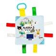 thumbnail image 1 of Baby Jack & Co 8x8 Learning Lovey Tag Toys para bebés - Juguetes arrugados para bebés - Juguetes arrugados para bebés - Suaves y seguros - Aprenda datos del estado de EE. UU. - Juguete ideal para bebé, 1 of 1