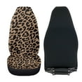 thumbnail image 4 of Uorisanigo Car Seat Covers Cheetah Leopard Print High Back Automotive Seat Covers 2 Front Seats Soft and Comfortable Full Wrapping Edge Seats Cover Universal for SUVs Trucks Van Sedans, 4 of 7