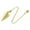 Gold (03#), variant on HOOUN Spiral COPPER Pendulum - Divination, Metaphysical, Healing Crystals and Stones-Bronze (02#)