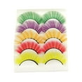 thumbnail image 2 of 10PCS False Eyelash  Handmade Lashes Women Eyelashes Party Cosplay Colorful Durable and Reusable Makeup Eyelash Tools, 2 of 6