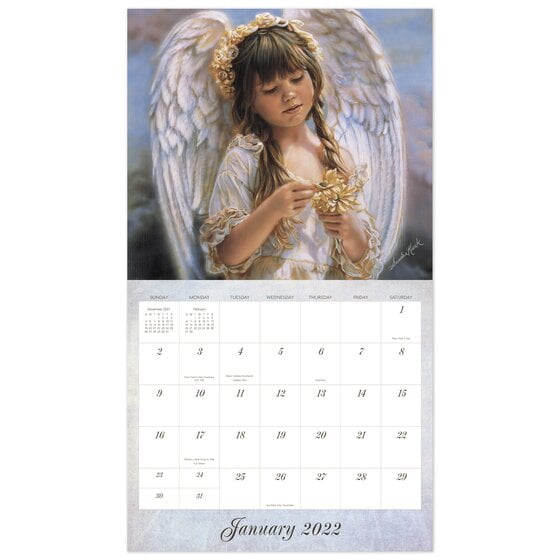 Sandra Kuck Little Angels 2022 Monthly Wall Calendar 13 12 x 12 Wall