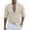 Beige, variant on HOLEI Men's Cotton And Linen Striped Casual Loose Shirt with Long Sleeve Wine 2XL