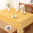 thumbnail image 3 of Yellow Table Cloth Rectangle Table, Waterproof Outdoor Tablecloth, Morocco Washable Tablecloths for 6 Foot Rectangle Tables for Kitchen Dining Tabletop 60" x 84", 3 of 6