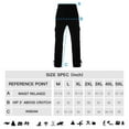 thumbnail image 5 of Zusmen Mens Fleece Cargo Sweatpants Multi-pocket Loose Casual M-5XL Tall And Big Size(Black M), 5 of 5
