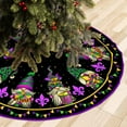 thumbnail image 2 of Mardi Gras Tree Skirt, Carnival Mardi Gras Masquerade 36IN Christmas Tree Skirts for Christmas Decor Xmas Holiday Party Mat Ornaments Decorations, 2 of 6