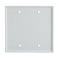 thumbnail image 3 of Cmple - [5 Pack] Dual Gang Blank Wall Plate, White 2 Gang Wallplate Cover, Face Plate Bracket Blank Filler, Standard Size No Device Wall Plate with Screws, 3 of 3