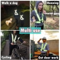 thumbnail image 4 of SHAR (1, YELLOW) High Visibility Reflective Safety Vest - Lightweight, Adjustable & Elastic - High Visibility Running Gear for Jogging, Walking, Cycling, Construction Workers, Motorcycl, 4 of 5