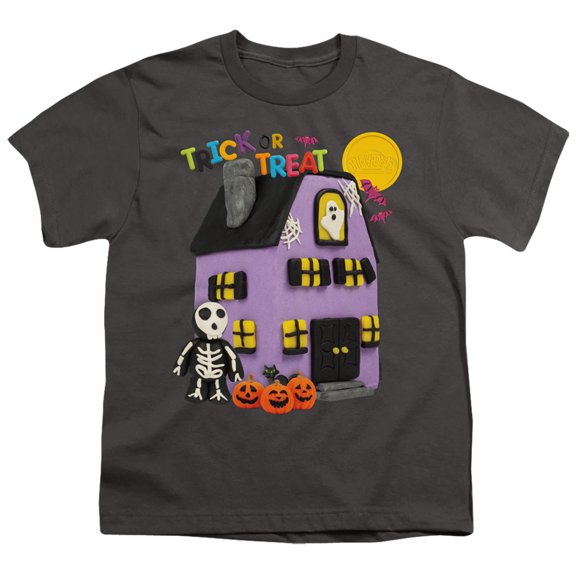 Play Doh Trick Or Treat S/S Youth 18/1 T-Shirt Charcoal