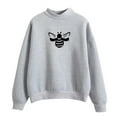 thumbnail image 2 of Dyfzdhu Sweatshirts for Women Fall Winter Crew Neck Solid Color Prints Long Sleeve Pullover Sweatshirt, 2 of 4