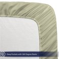 thumbnail image 4 of Fitted Sheet + Pillowcase Set - Premium 1800 Ultra-Soft Microfiber - Hypoallergenic - Wrinkle Resistant (Twin XL, Sage), 4 of 8