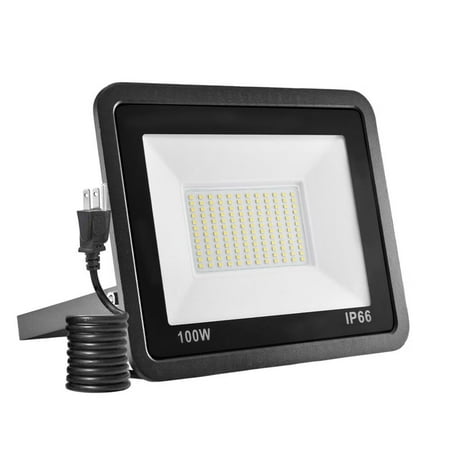 

3PCS 100W LED Flood Light Outdoor Floodlights IP65 Waterproof Daylight White (6000-6500K) Security Wall Light for Garage Garden Yard Factory