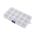 thumbnail image 4 of predolo Bead Organizer Box Jewelry Tool Case Accessories Craft Storage Container Fishing 15 Grid, 4 of 8