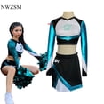 thumbnail image 1 of Euphoria Cheerleader Uniform Maddy Outfit Top corto de manga larga con minifalda Set High School Women Cheerleading CostumeXXXL Gao Jinjia LED, 1 of 1