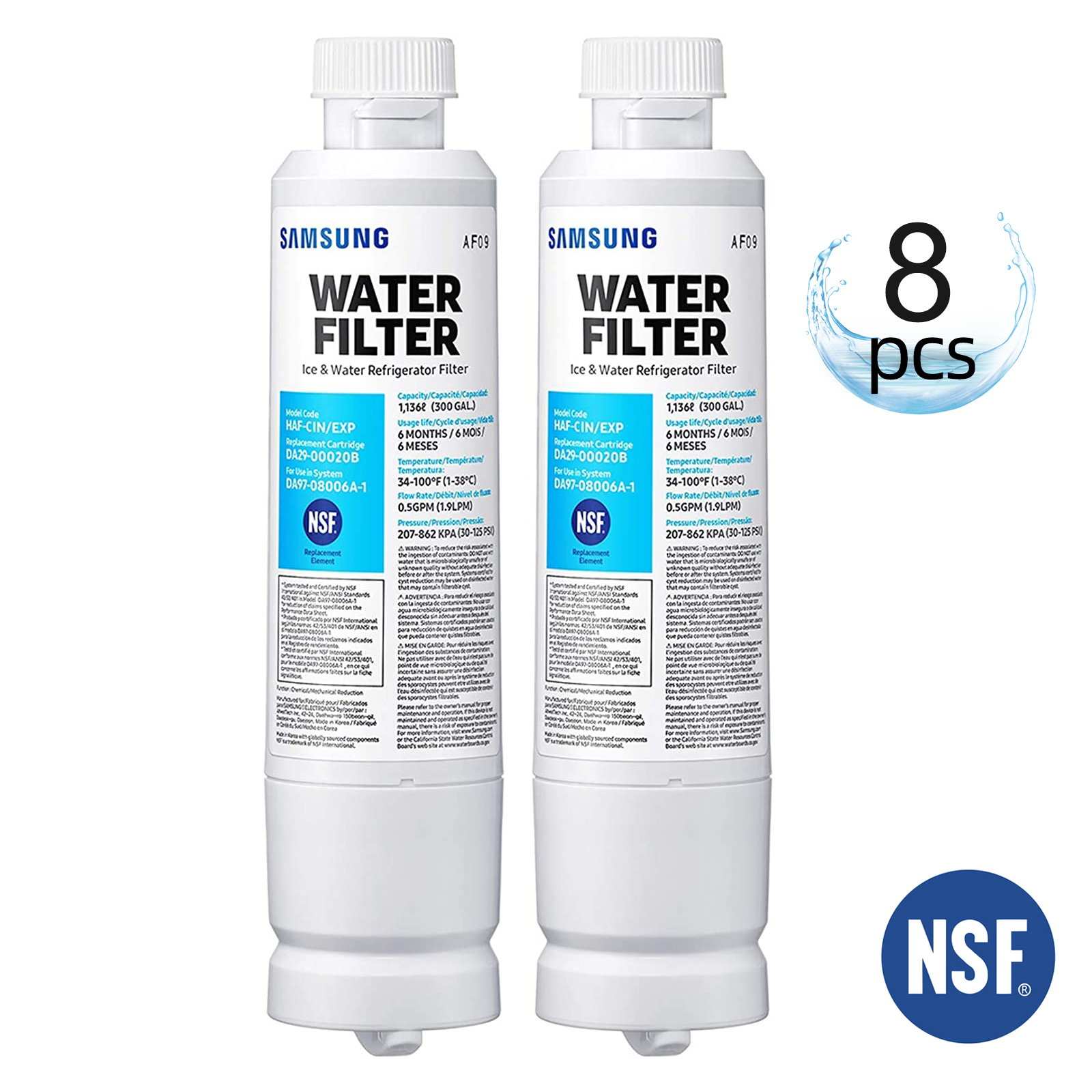 DA2900020B HAFQIN Water Filter Replacement Compatible for Samsumg