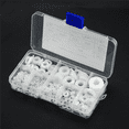 thumbnail image 3 of 500Pcs White Nylon Flat Washer Gasket Set M2 M2.5 M3M4M5 M6 M8 M10 Plastic Sealing O-Rings Assortment Kit Fastener, 3 of 3