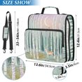 thumbnail image 2 of FORMRS Zipper Binder with Shoulder Strap 2-inch Ring 500 Sheet Capacity File Bag, Green Deer, 2 of 5
