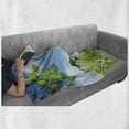 thumbnail image 5 of Flowers Insects Soft Flannel Fleece Throw Blanket, Pattern of Spring Scene of Blossoms Bees and Ladybugs, Cozy Plush for Indoor and Outdoor Use, 70" x 90", Azure Blue Multicolor, by Ambesonne, 5 of 5