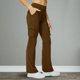 thumbnail image 2 of Pantalones cargo con forro polar para mujer, 6 bolsillos, resistentes al agua, para senderismo en invierno Leggings acampanados: 2 longitudes, calidez de -1 °C a 15 °C, acabado DWR, 2 of 5