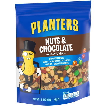 Planters Nuts and Chocolate Trail Mix, 19 oz Bag - Walmart.com