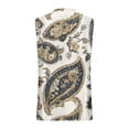 thumbnail image 4 of OGLCCG Women Summer Tank Tops Floral Printed V Neck Sleeveless Blouse Shirts Loose Fit Casual Business Work Tunic Cami Shirts,S,White 5, 4 of 6