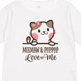 thumbnail image 4 of Inktastic Meemaw and Pop Pop Cat Grandchild Girls Long Sleeve Toddler T-Shirt, 4 of 5