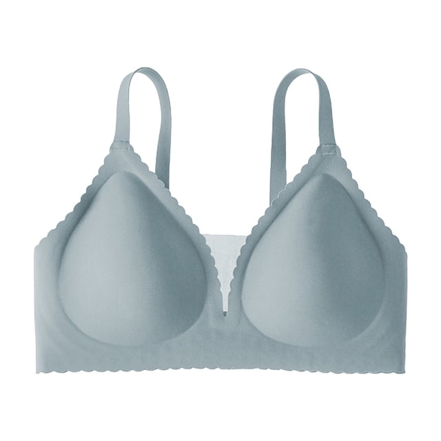 Brasier Sujetador de Aro sin Costuras para Mujer, Cobertura Total, Cómodo Bralette de Malla Profunda para Uso Diario con Cierre de 3 Ganchos. Mediana
