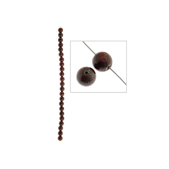 John Bead 8" Jasper 8mm Round Breciated
