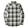 thumbnail image 6 of Yellow Rooster Men's Button Down Regular Fit Long Sleeve Plaid Flannel Casual Shirt Snow White/Black 4XL, 6 of 6